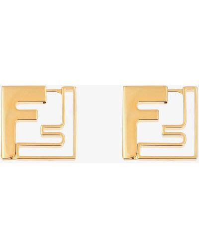 fendi safety pin earrings|Fendi Earrings and ear cuffs for Women .